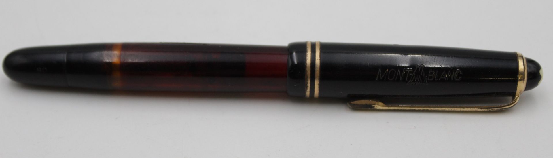 2x alte Füller, Montblanc u. Pelikan, je mit 585er GG Feder, Gebrauchsspuren - Bild 5 aus 7