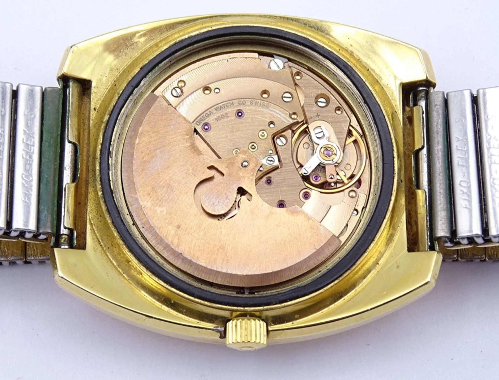 Herren Armbanduhr "Omega", Seamaster, Cal. 1002, Automatikwerk, Werk läuft, Gehäuse 3,9x4,2cm, Trag - Image 6 of 9