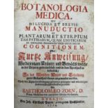 B. Zorn, Botanologia medica : seu dilucida et brevis manuductio ad plantarum et stirpium tam patria