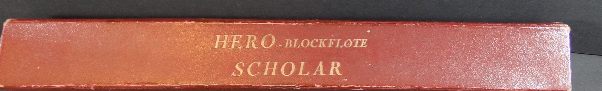Hero-Blöckflöte "Scholar" in orig. Karton, L-32 cm