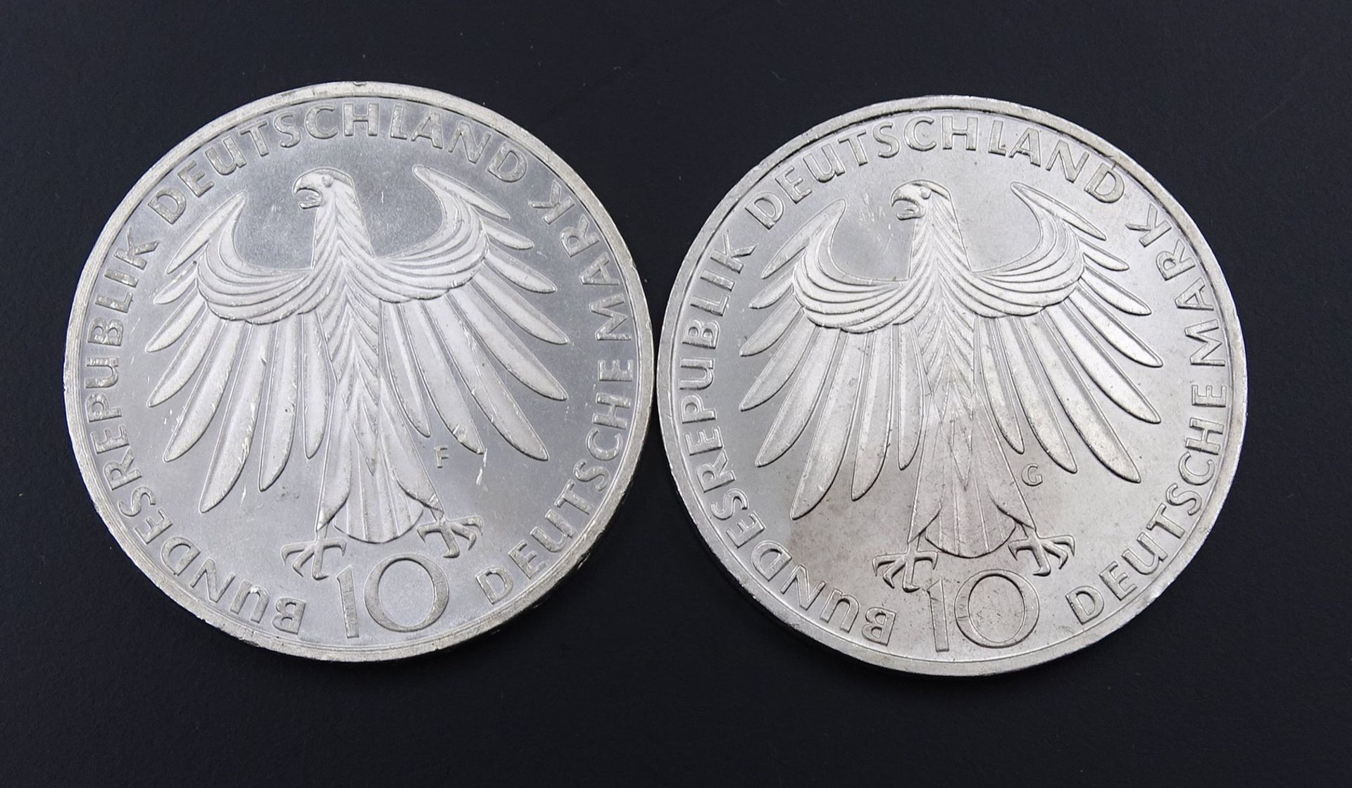 2x 10 DM Münzen Olympiade 1972 in München