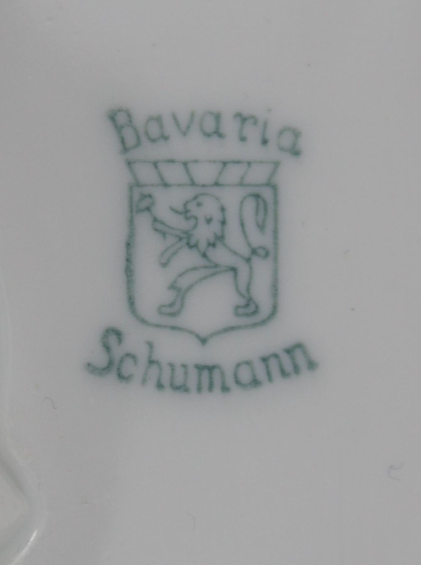 ovale Schale, Schumann, Durchbruchrand, Obstdekor, H-5,7cm B-33cm T-19,5cm. - Bild 4 aus 4