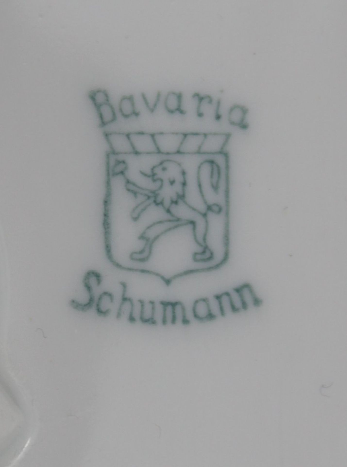 ovale Schale, Schumann, Durchbruchrand, Obstdekor, H-5,7cm B-33cm T-19,5cm. - Image 4 of 4