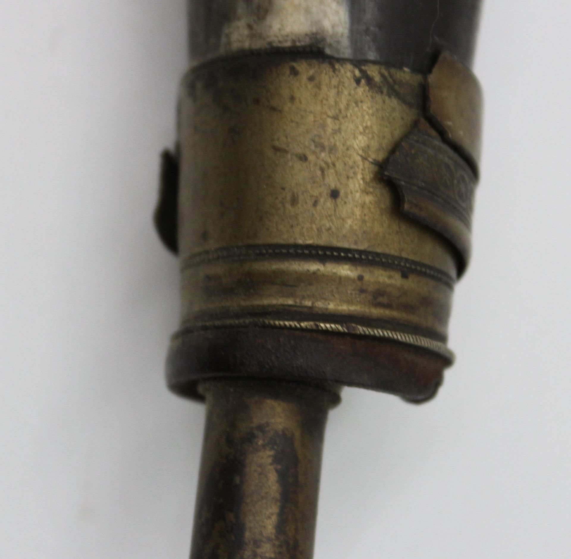 Pulverhorn, um 1900, L-27,5cm - Image 4 of 4