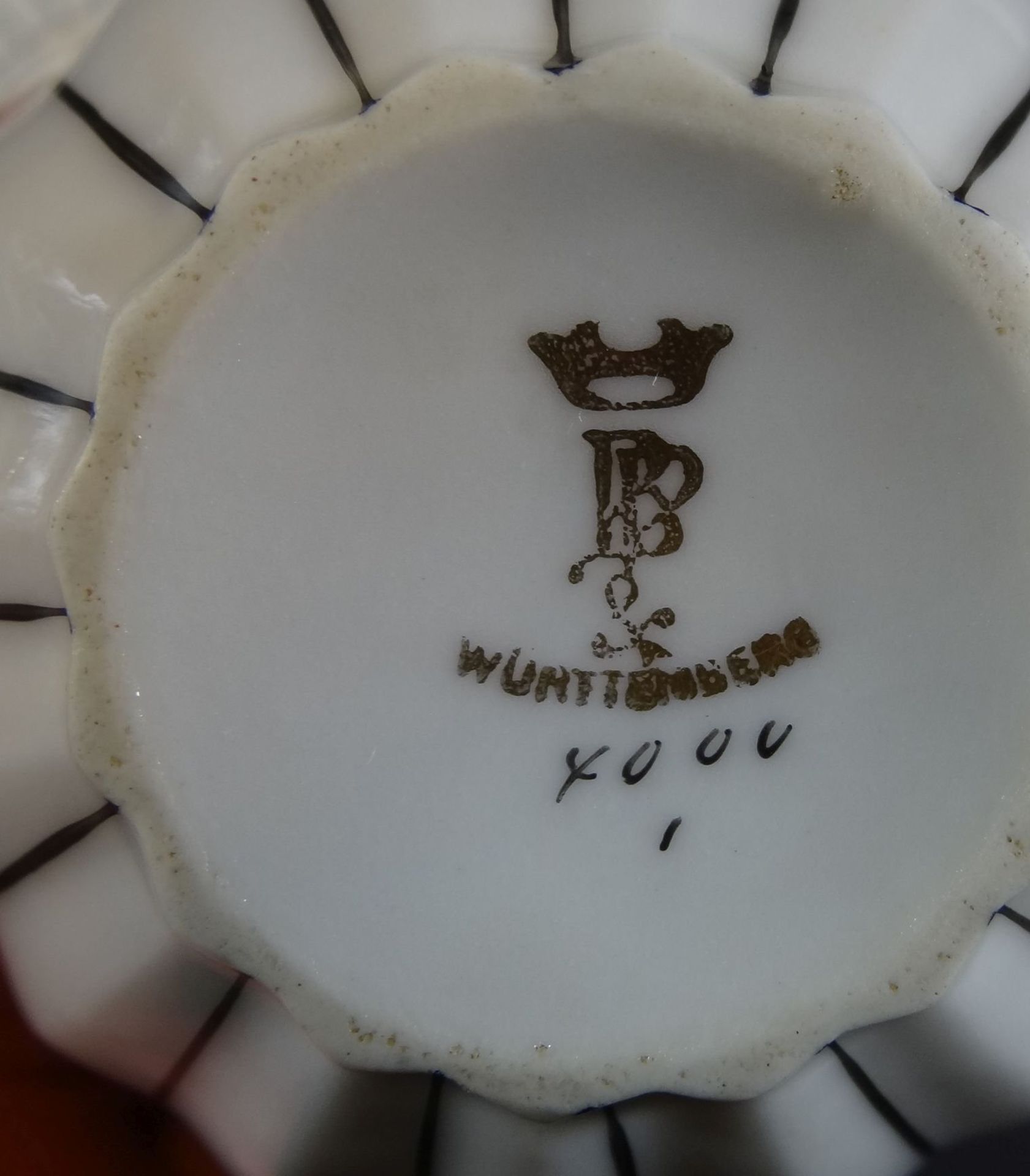 Jugendstil-Kaffeeservice "Württemberg" 25 Teile, Kaffeekern (Kannendeckel bestossen), Teekanne ohne - Bild 6 aus 6