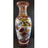 hohe China-Vase (65 cm), handbemalt, Ming Dynastie-Dekor