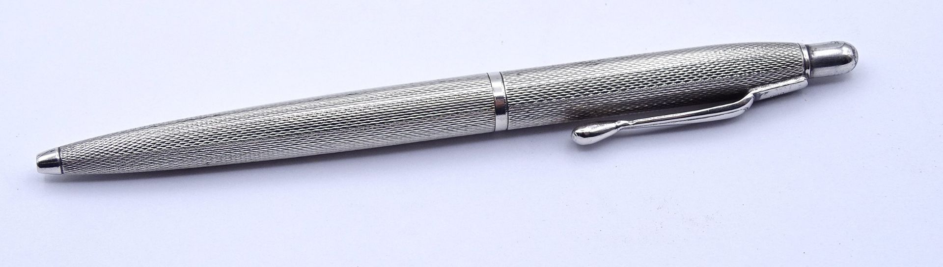 Kugelschreiber, Silbergehäuse 900/000, L. 11cm