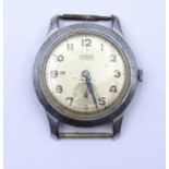 Herren Armbanduhr "Tourist", mechanisch, Werk läuft kurz an, (kompl.aufgezogen), D. 35,0mm, Alters-
