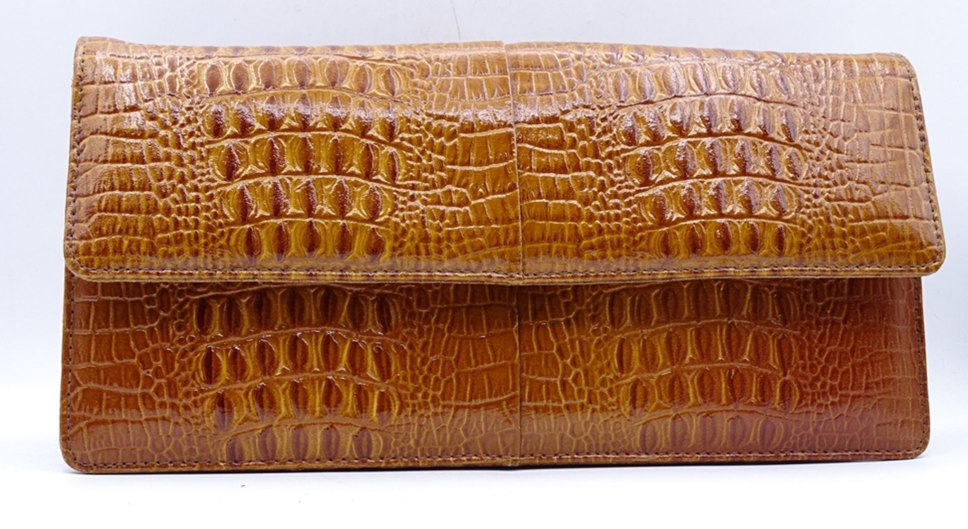 Kroko Damen Handtasche, guter Zustand, 26,5 x 12,5cm