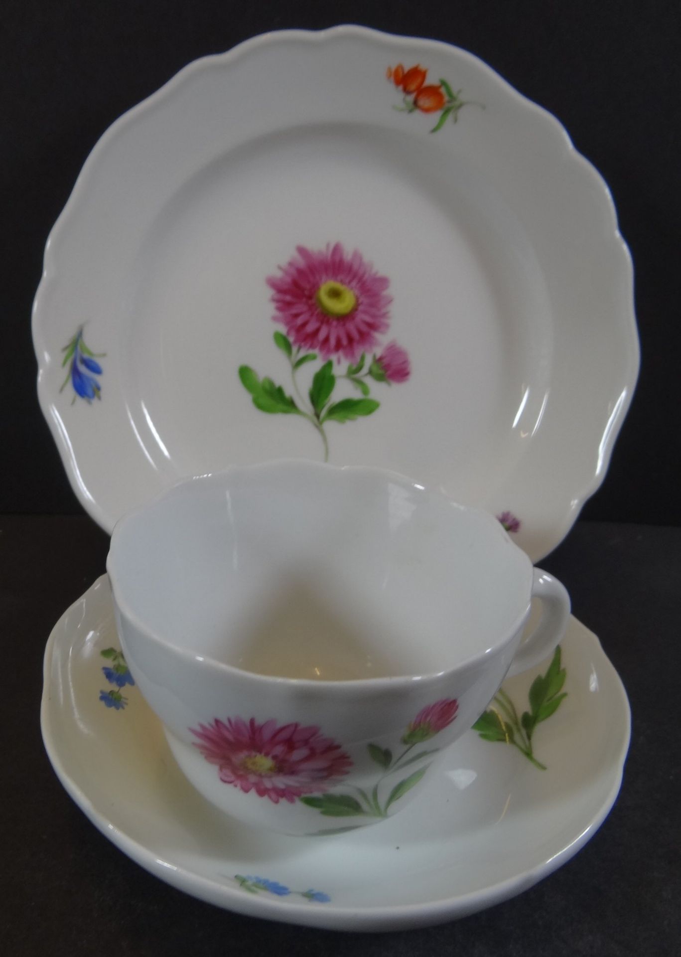 Gedeck "Meissen" Blumendekor, 2.Wahl