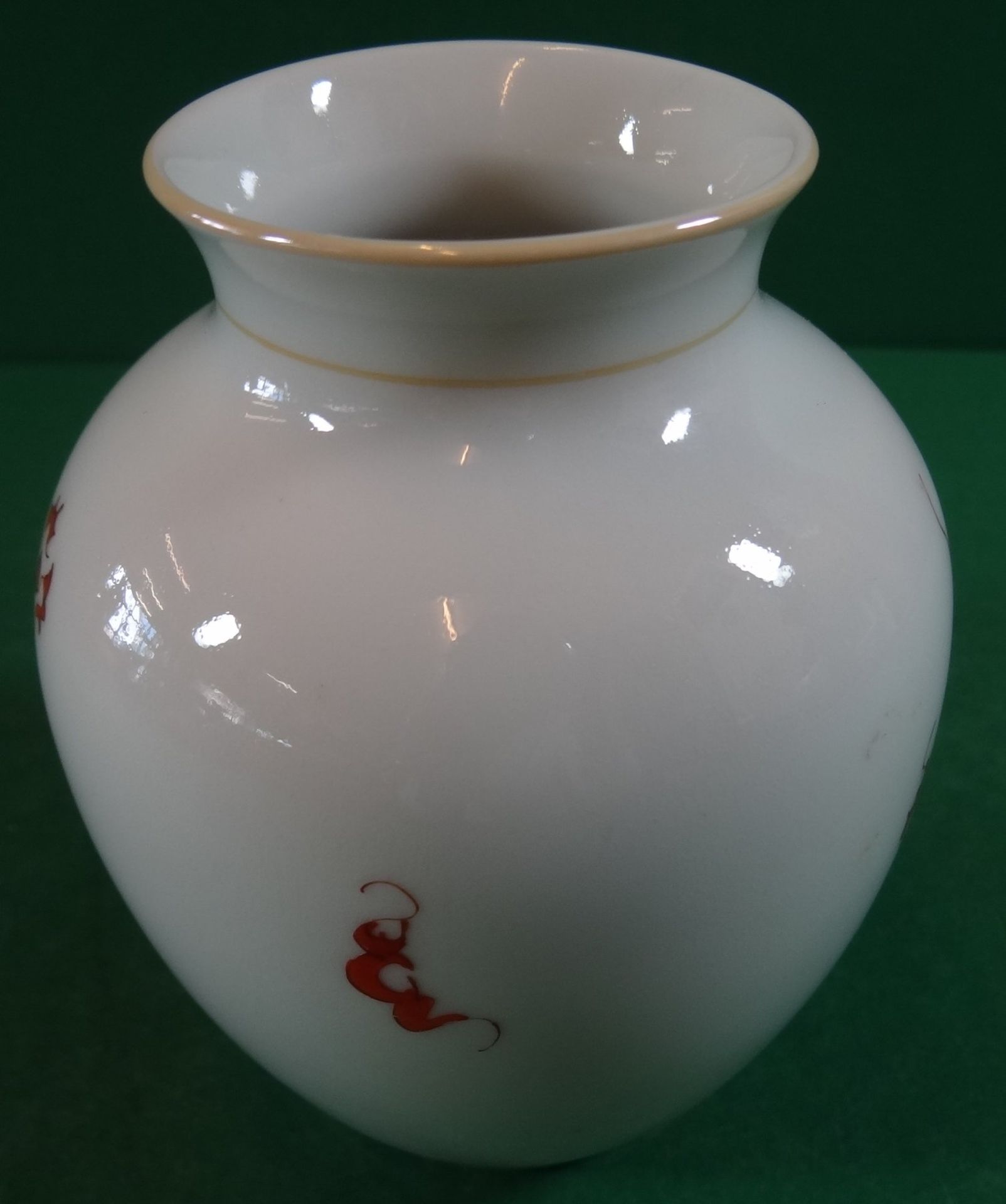 Vase "Ilmenau" Roter Drache, H-11,5 cm - Bild 2 aus 5