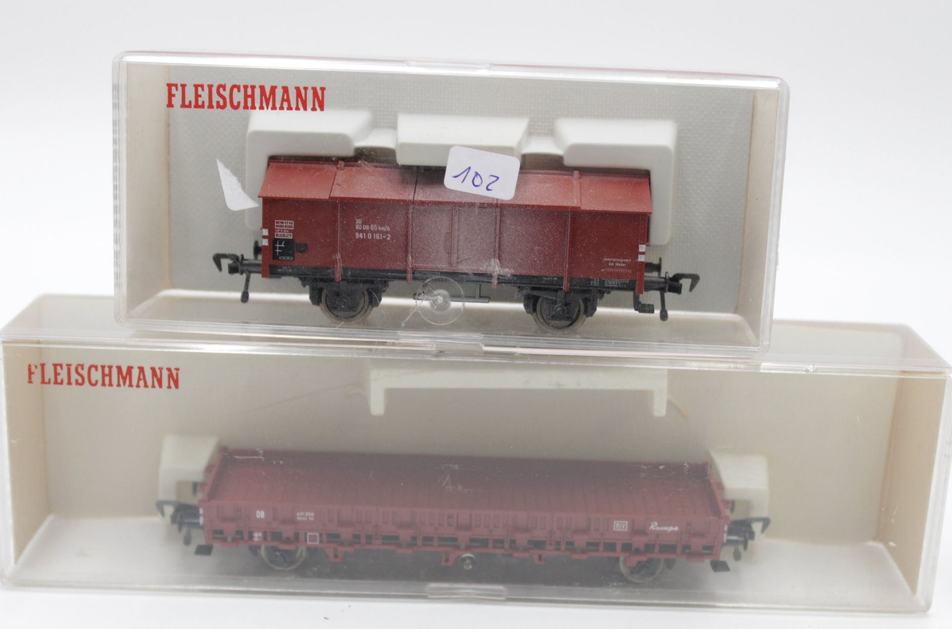 2x Güterwaggons, Fleischmann, H0