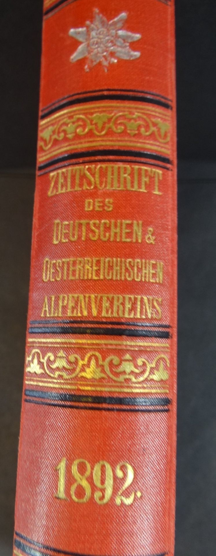 Jahrgang 1892 der "Zeitschrift des deutschen und österr. Alpen-Vereins" fast neuwertig, illustriert - Image 2 of 9