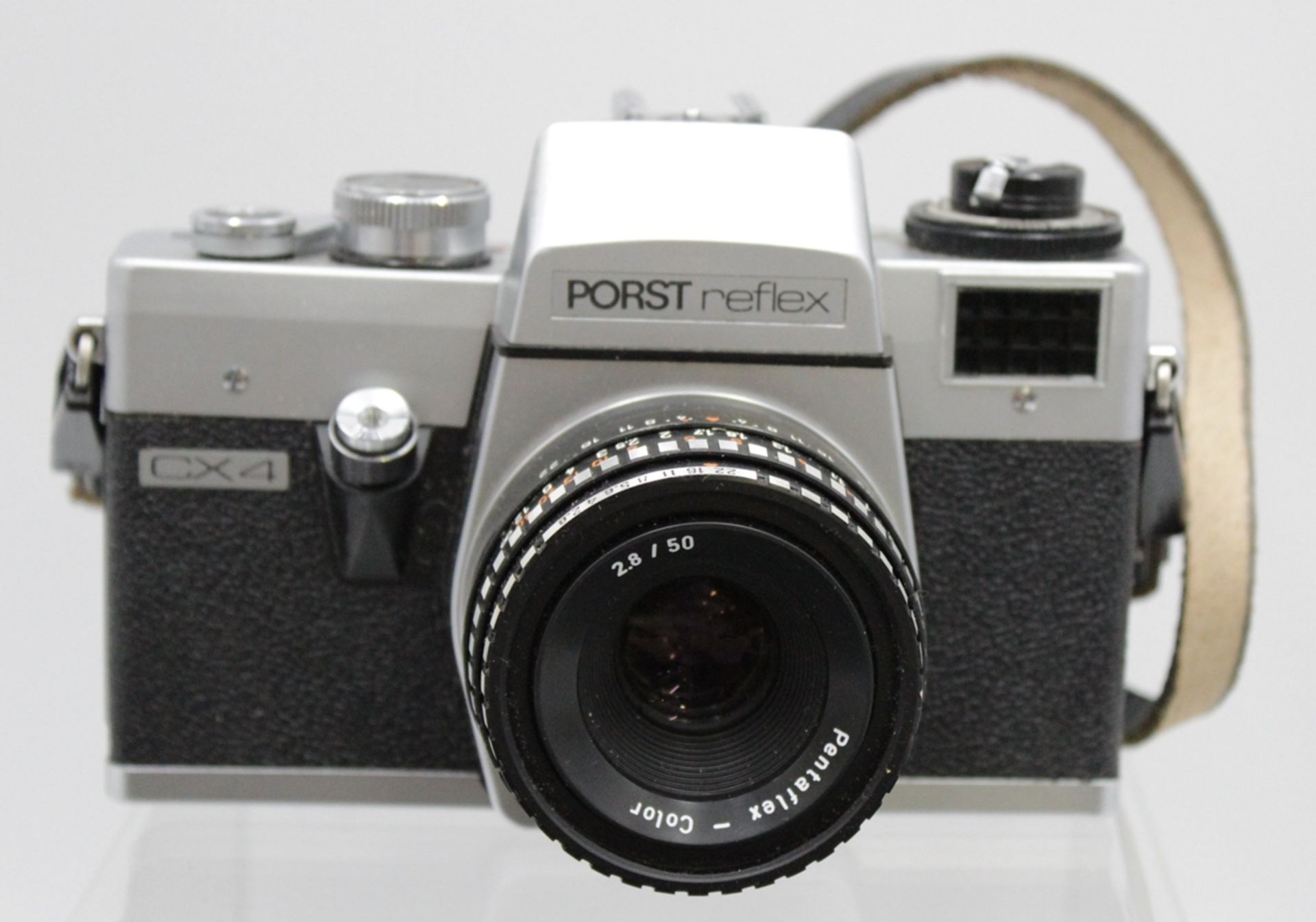 Fotoapparat, Porst Reflex CX4, mit div. Zubehör, in Tasche, Gebrauchsspuren, Funktion nicht geprüft - Bild 2 aus 7