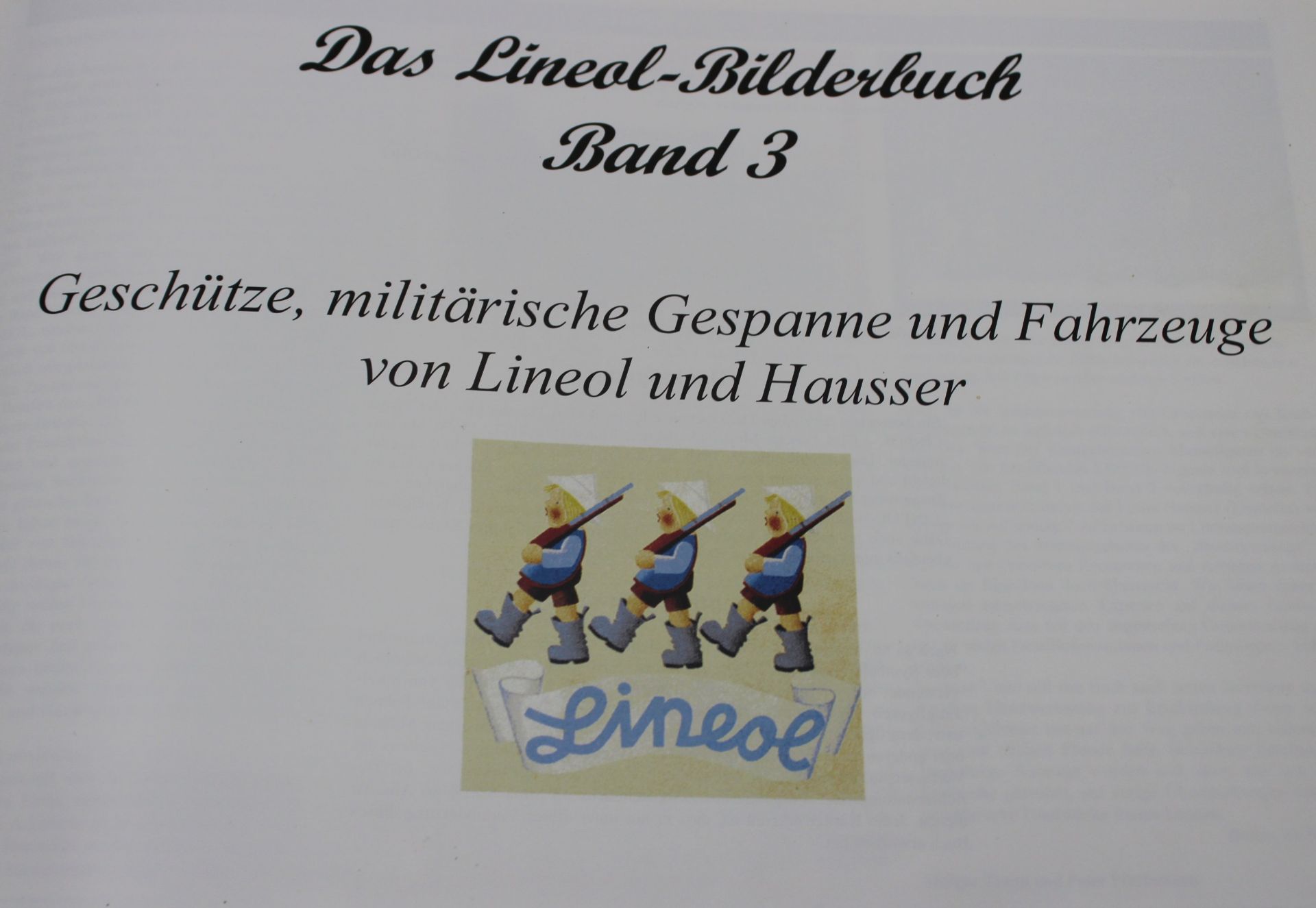 Timm/Pfefferkorn, Das Lineol-Bilderbuch Band 3 - Geschütze, militär. Gespanne u-. Fahrzeuge von Lin - Bild 2 aus 5