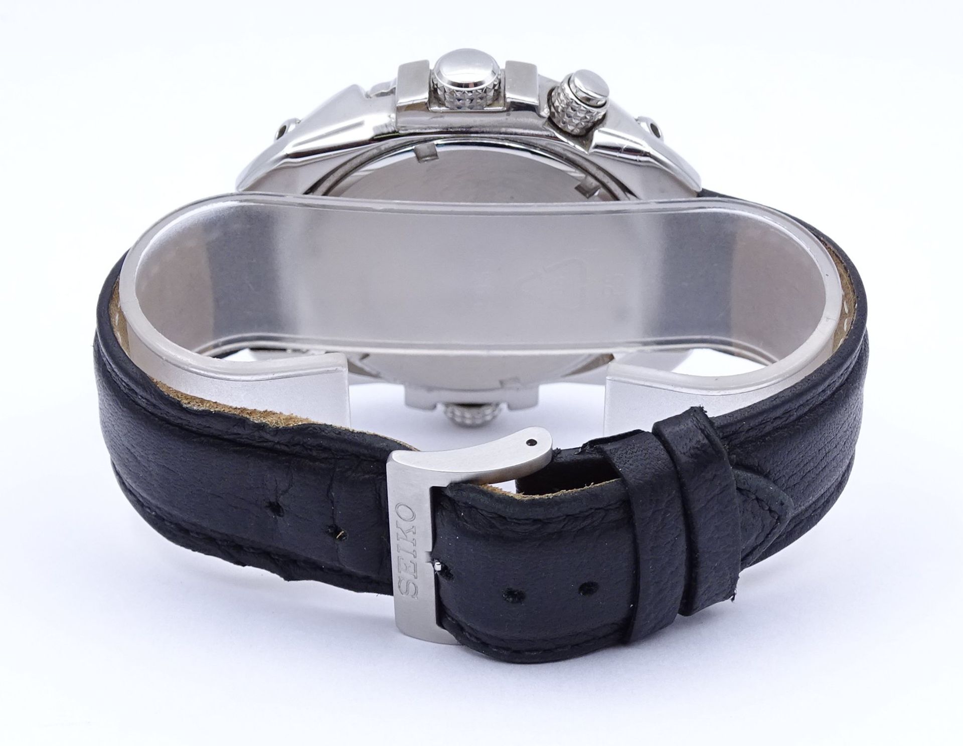 Herren Armbanduhr "Seiko" Perpetual Calendar 6A32-00E0, D. 41,2mm, Quartzwerk, Funktion nicht überp - Image 5 of 8