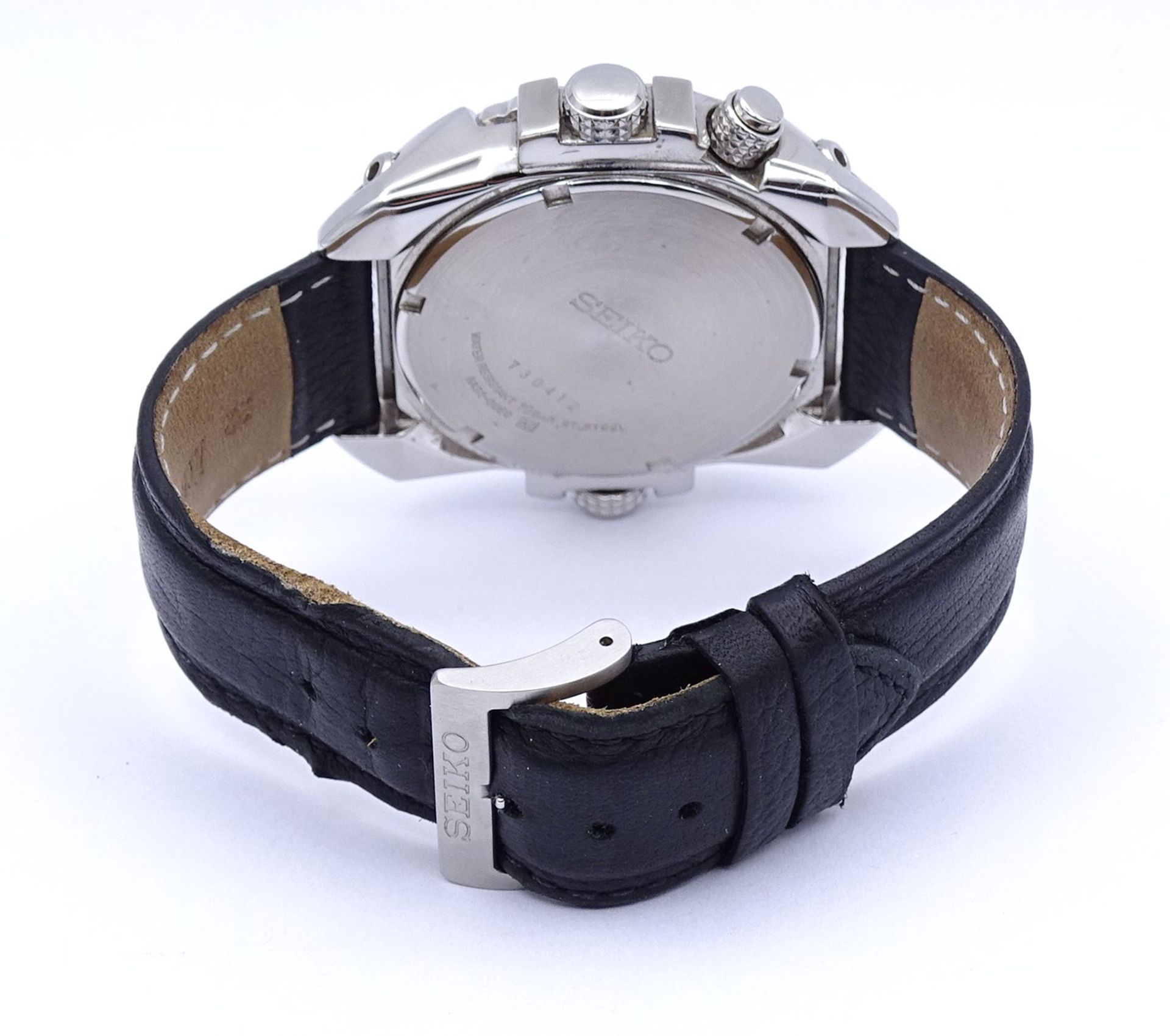Herren Armbanduhr "Seiko" Perpetual Calendar 6A32-00E0, D. 41,2mm, Quartzwerk, Funktion nicht überp - Image 7 of 8