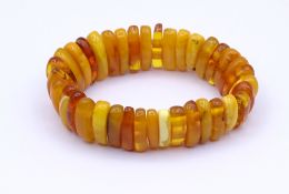 Bernstein Zugarmband, 25,9g.