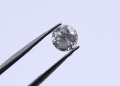 Brillant 0,42ct., I/Si, 4,65/2,96mm