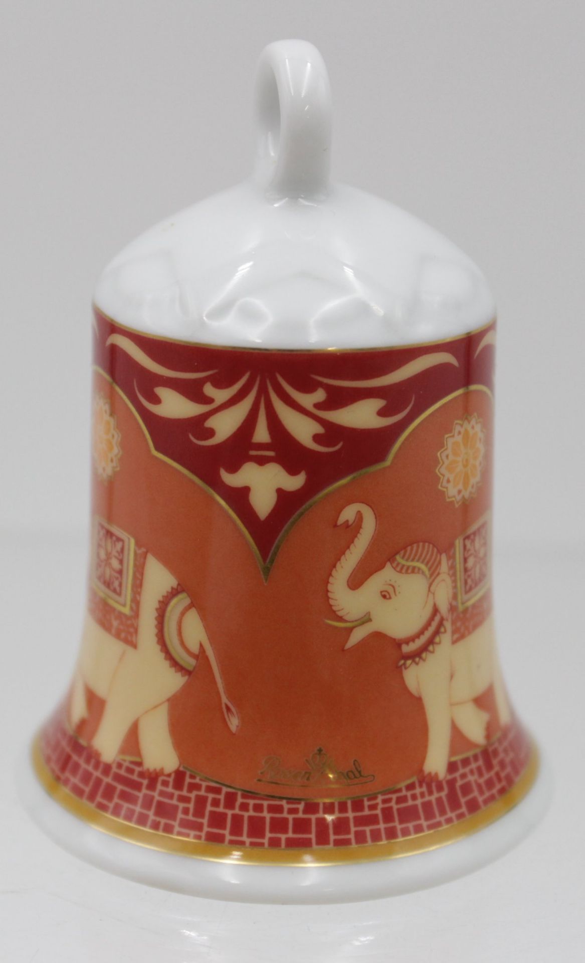 Weihnachtskugel und Glocke, Rosenthal, Elefantendekor, ca. H-8cm - Bild 4 aus 4