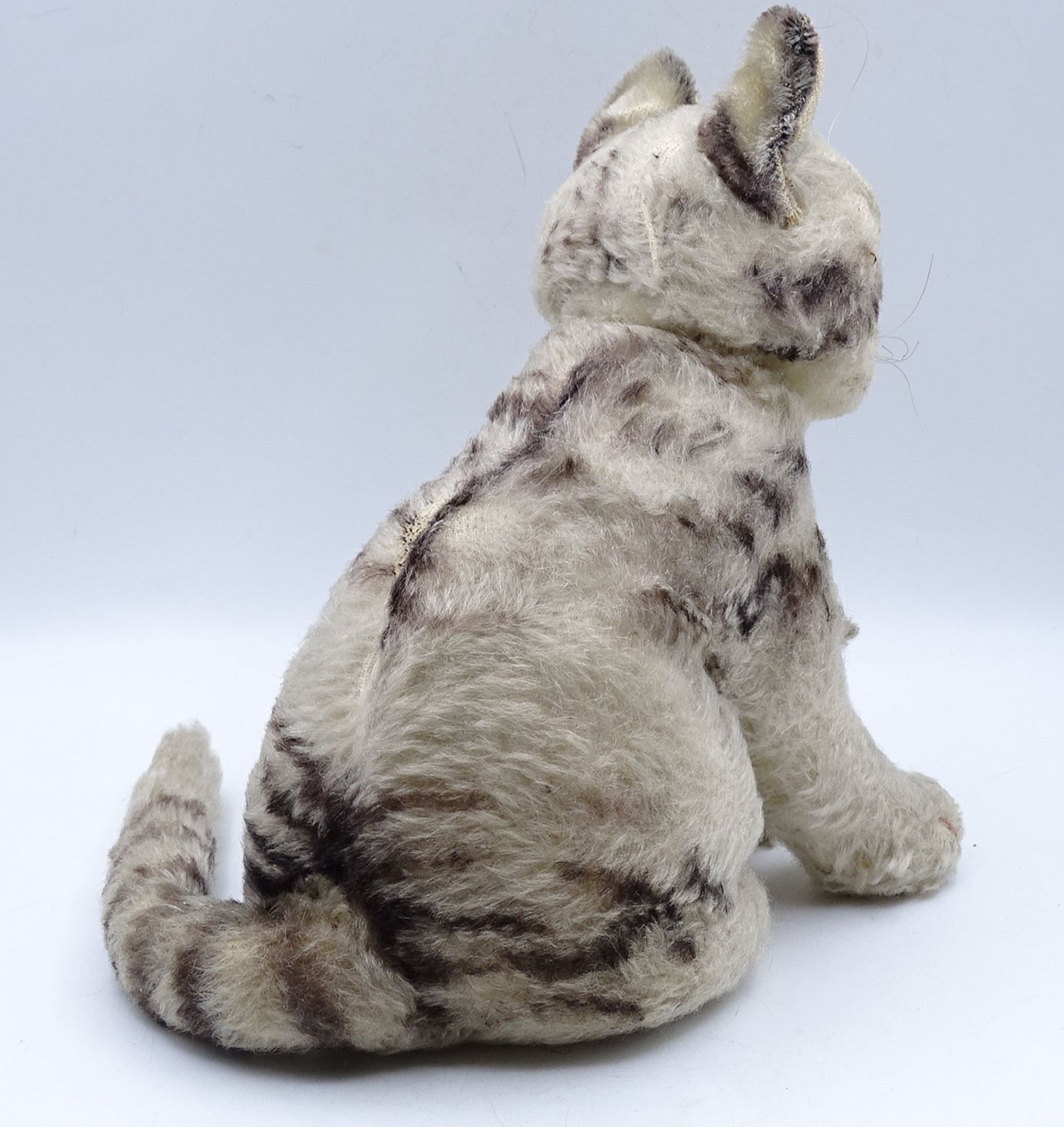 Alte Steiff Katze, H. 19cm - Bild 3 aus 5