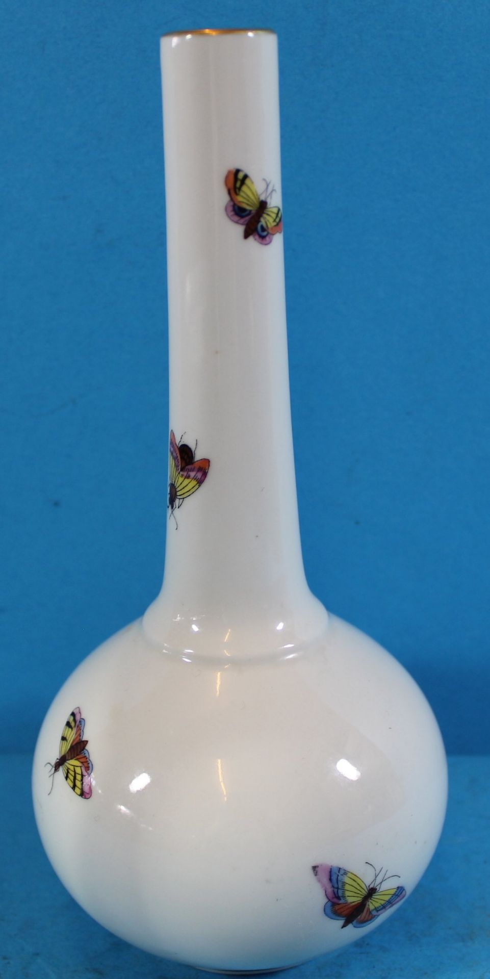 Keulenvase "Herend" Dekor Rothschild, H-18 cm - Bild 2 aus 5