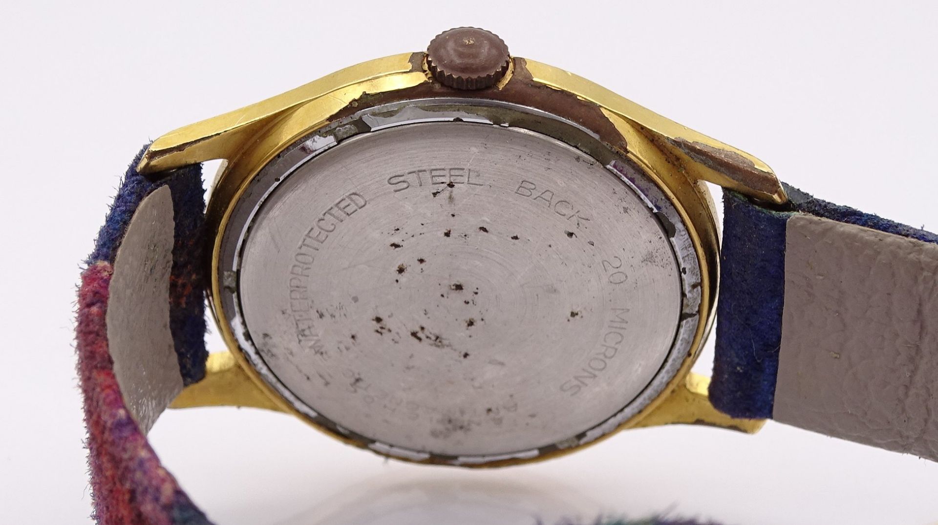Herren Armbanduhr "Zentra", mechanisch, Werk läuft, D. 32,7mm, Alters- und Gebrauchsspuren - Image 5 of 5