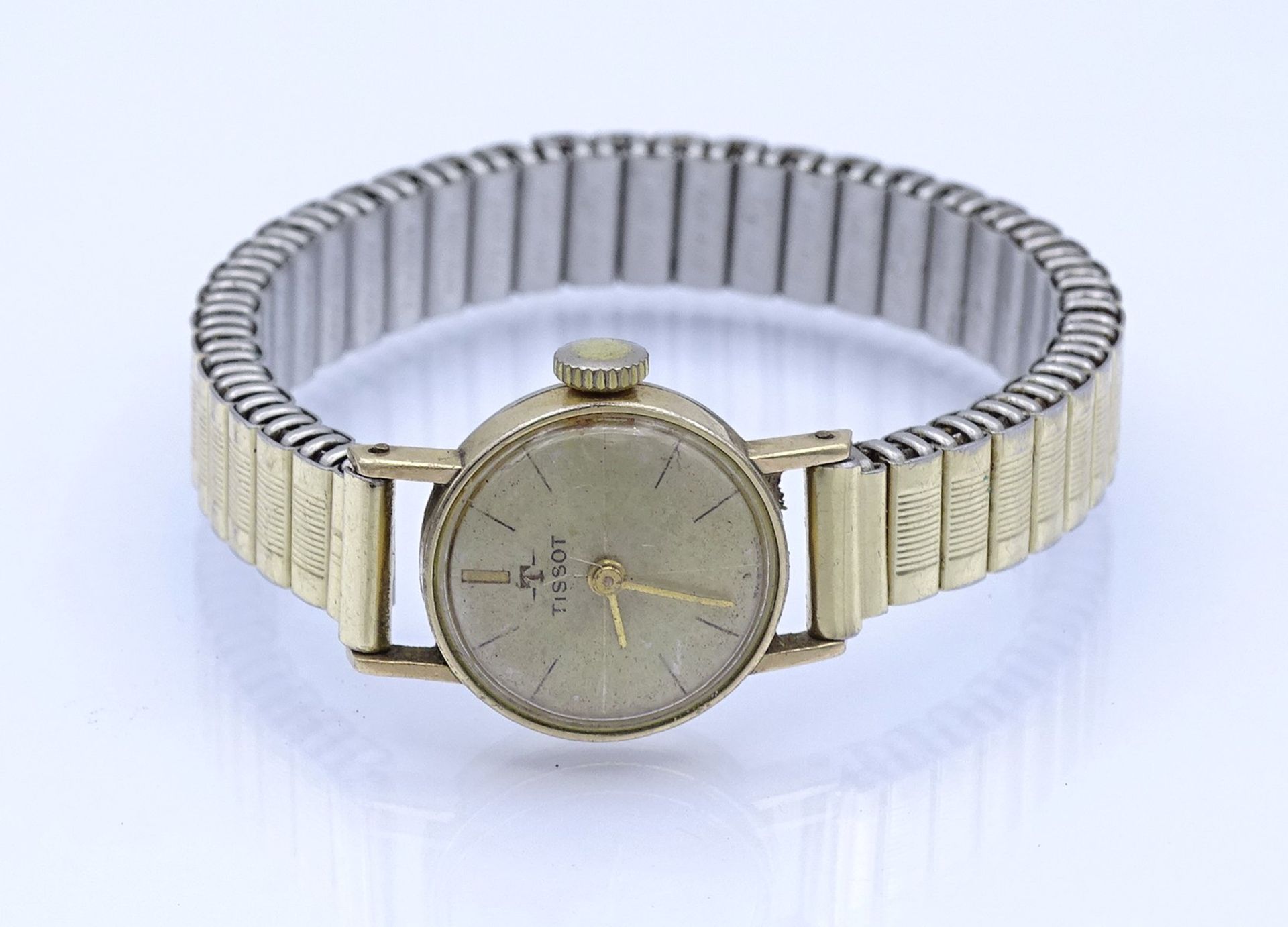 Damen Armbanduhr "Tissot", mechanisch, Werk steht, D. 16mm - Image 2 of 3