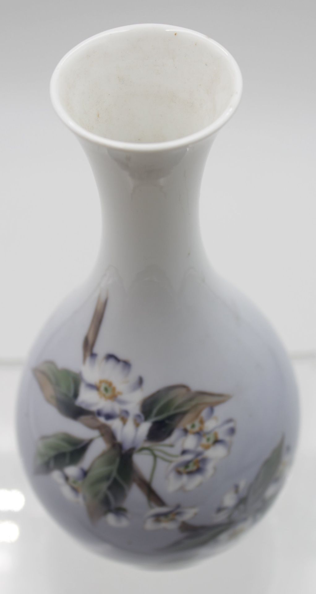 Vase, Royal Copenhagen, Kirschblüten, H-21,3cm. - Bild 2 aus 5