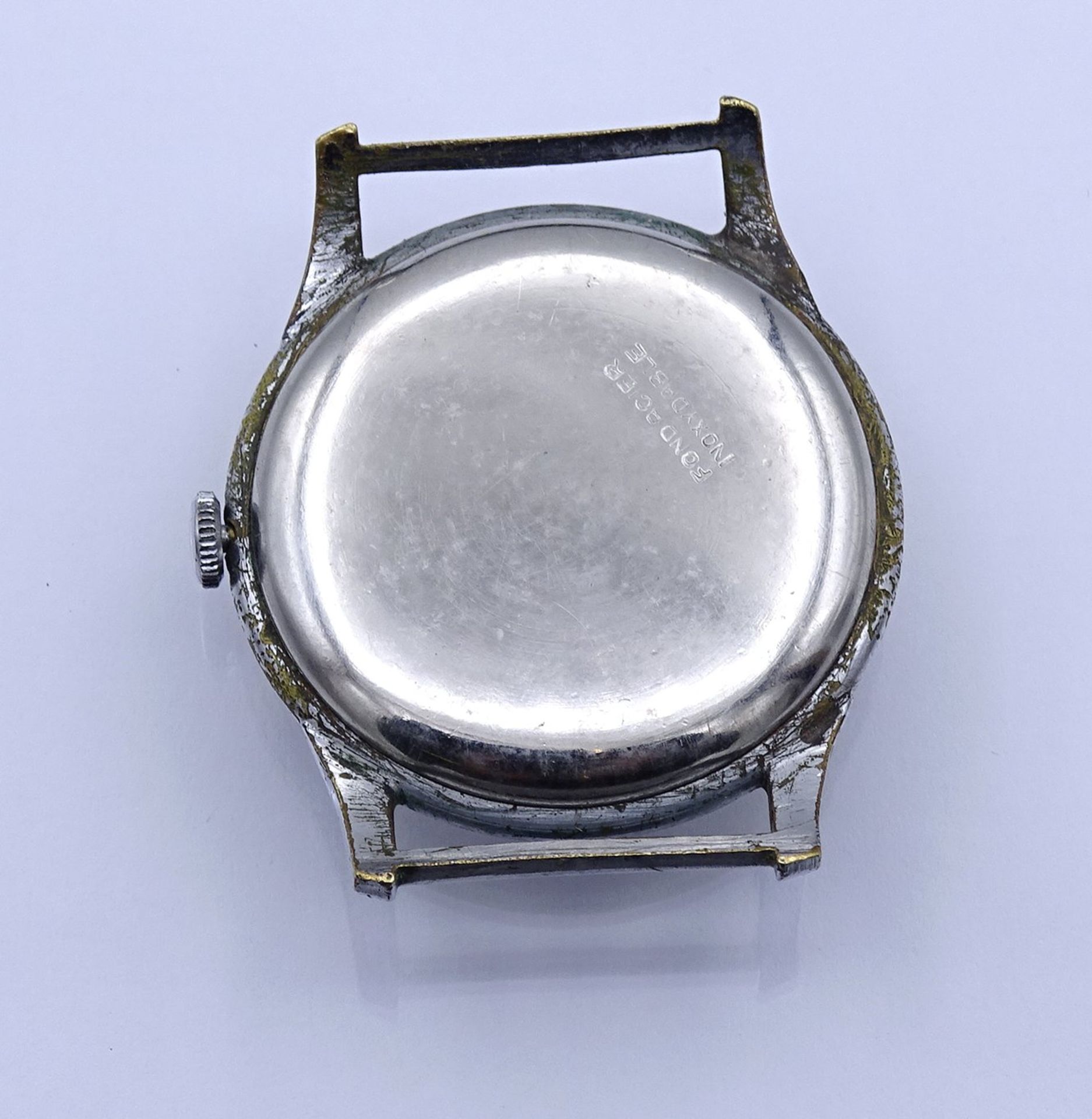 Armbanduhr "Imperial" , mechanisch, Werk läuft, D. 32,8mm, ohne Band, Alters- und Gebrauchsspuren - Image 2 of 2