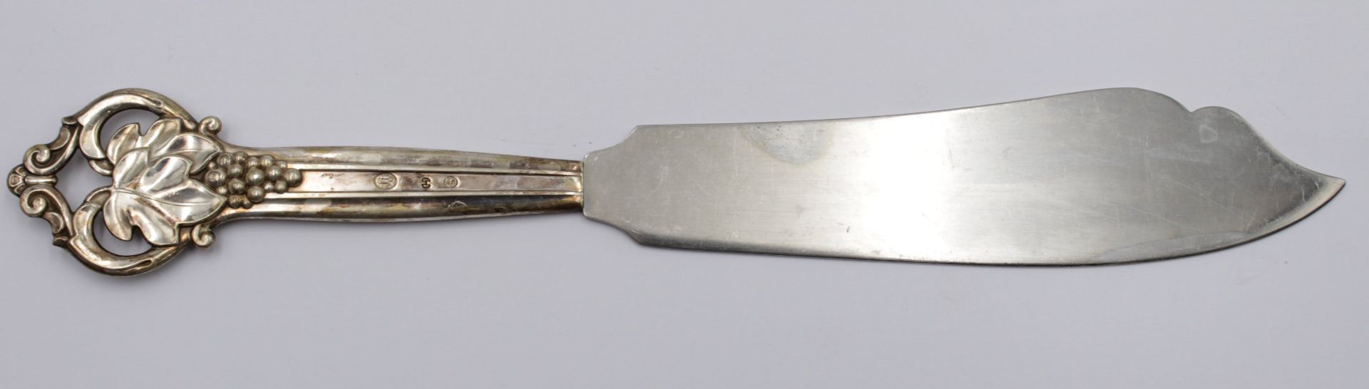 Tortenmesser, Silbergriff, Dänemark 1943, L-26,6cm. - Image 2 of 3