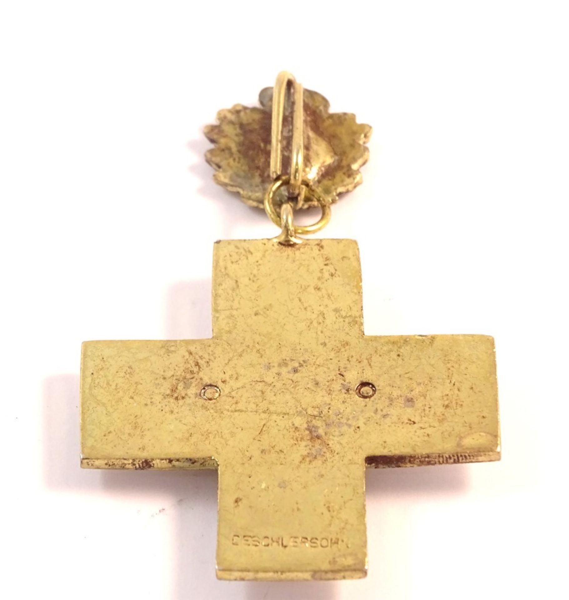 Sammlernachlass: Ehrenkreuz des Roten Kreuz mit Eichenlaub , Hersteller: DeschlerSohn ?, (ungeprüft - Image 3 of 4