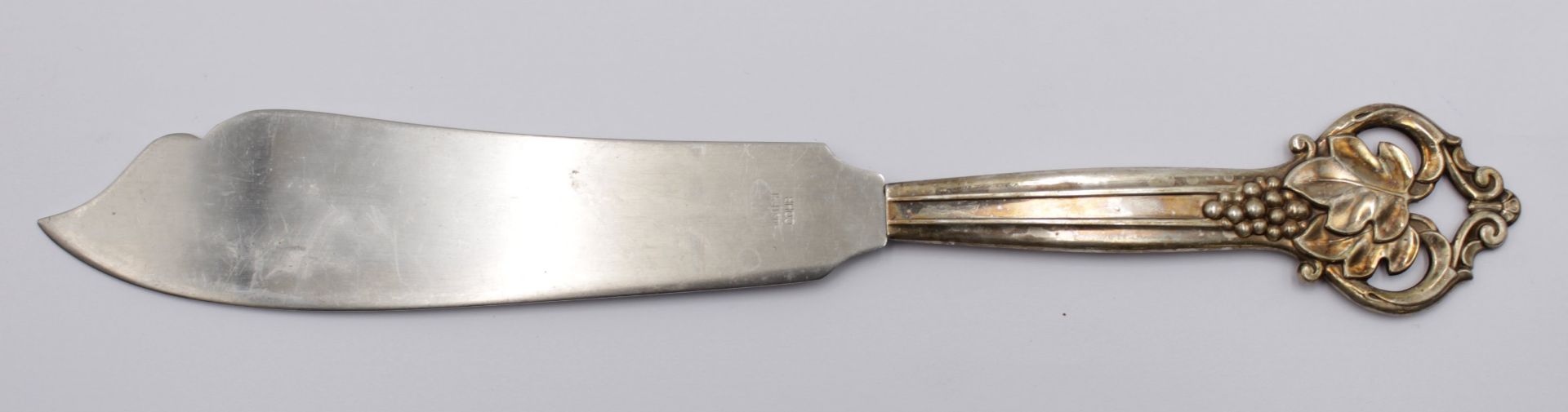 Tortenmesser, Silbergriff, Dänemark 1943, L-26,6cm.