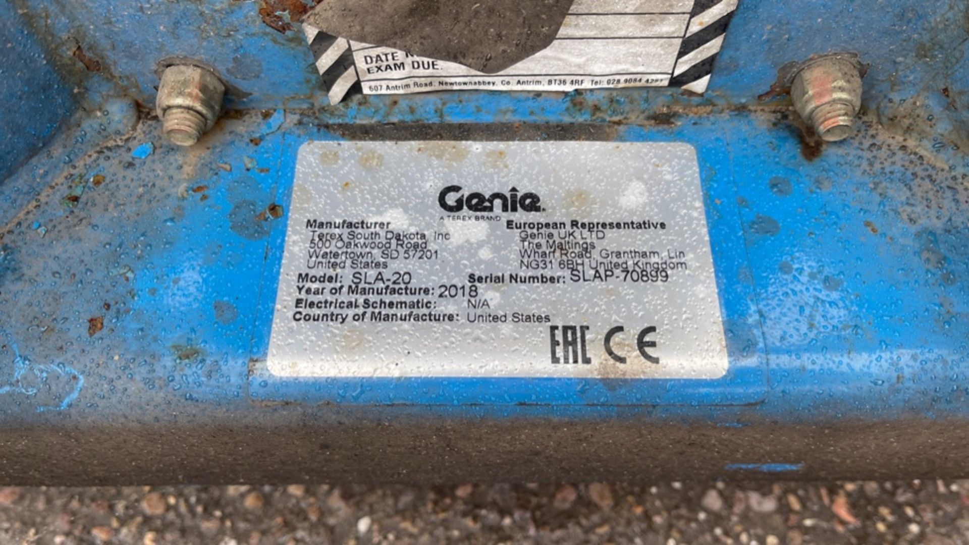 GENIE SLA 20 MANUAL HOIST - Image 7 of 10