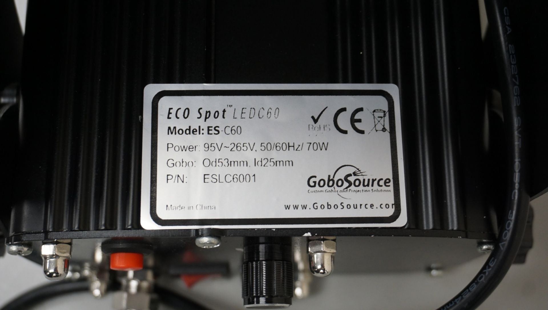 ECO SPOT ES-C60 LED GOBO PROJECTOR - Image 4 of 4