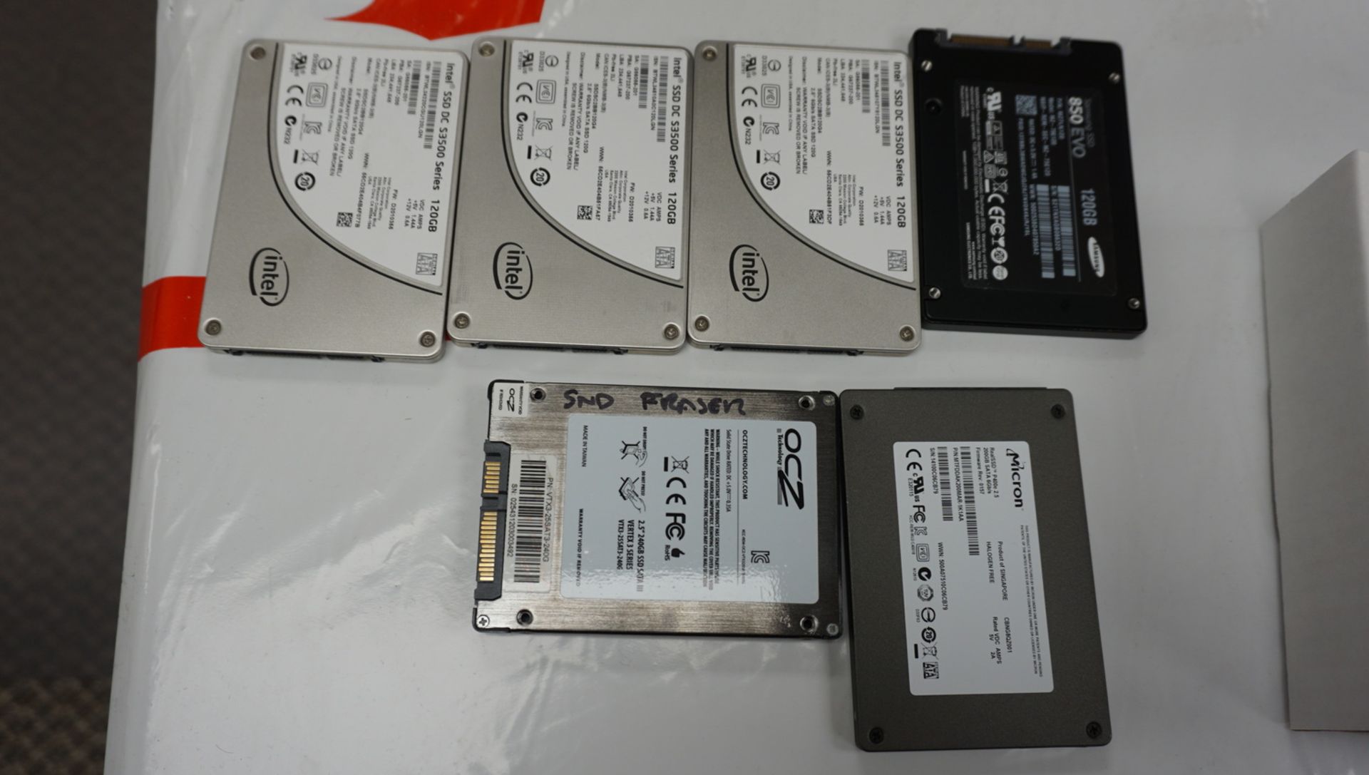 LOT - ASSTD SOLID STATE HARD DRIVES (4 X 120GB) (1 X 240GB) (1 X 200GB)