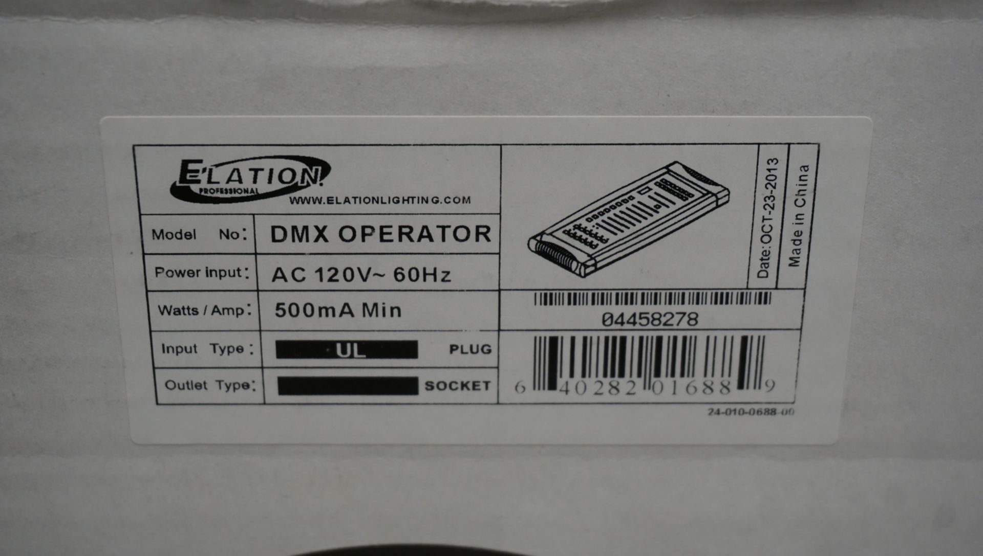 ELATION DMX OPERATOR 128 CONSOLE - Image 2 of 3