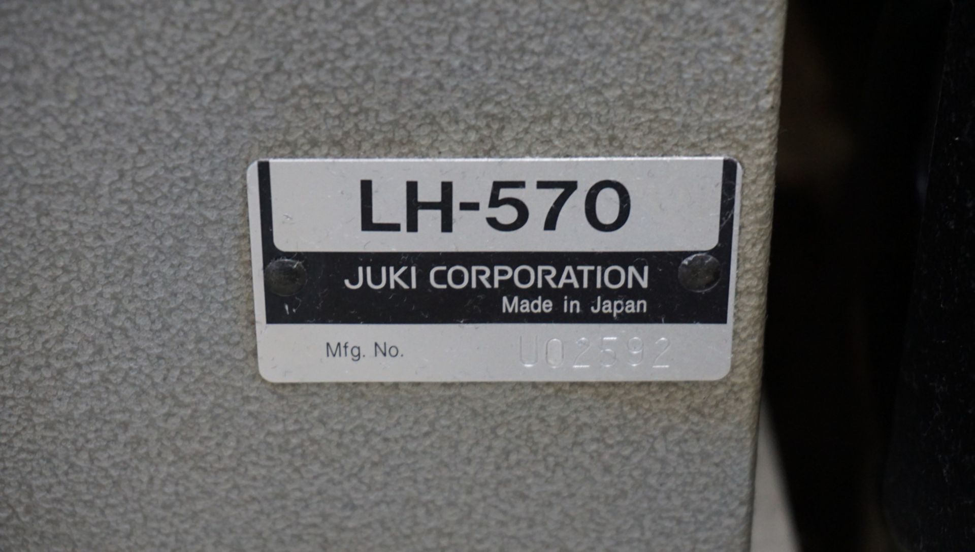 JUKI APW-192 TAKATOR SINGLE & DOUBLE WELT AUTOMATIC POCKET MACHINE, S/N US-1318 - Image 7 of 13