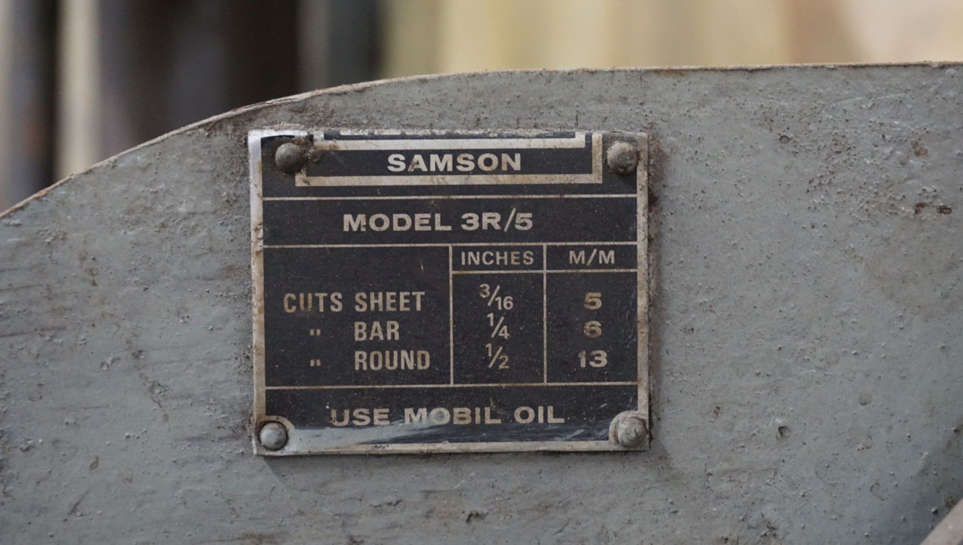 SAMSON 3R/S MANUAL SHEAR - Image 2 of 2