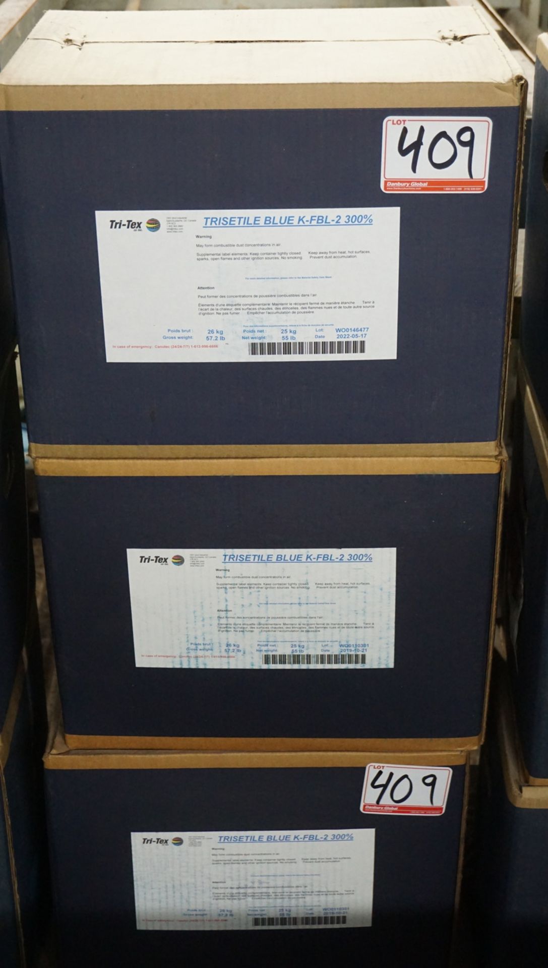 BOXES - ASSTD TRI-TEX TRISELITE BLUE RBL, F-2GS, K-F-FBL-2 300%, ETC (25KG/BOX) - Image 3 of 4
