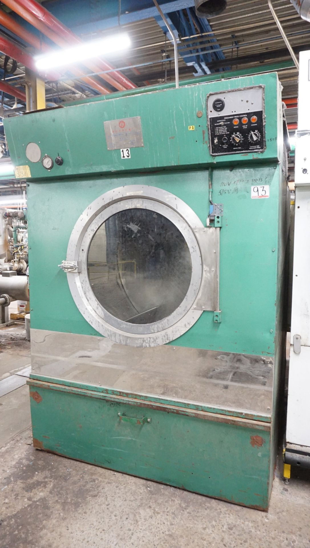 JIANDA INDUSTRIAL DRYER (RIGGING FEES APPLY)