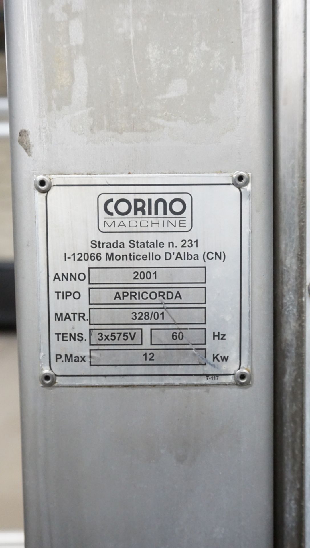 CORINO MODEL APRICORDA SLITTER DE-TWISTER (MAX WIDTH 220CM) W/ DISC CUTTER FOR TUBULAR FABRICS, S/ - Image 9 of 10