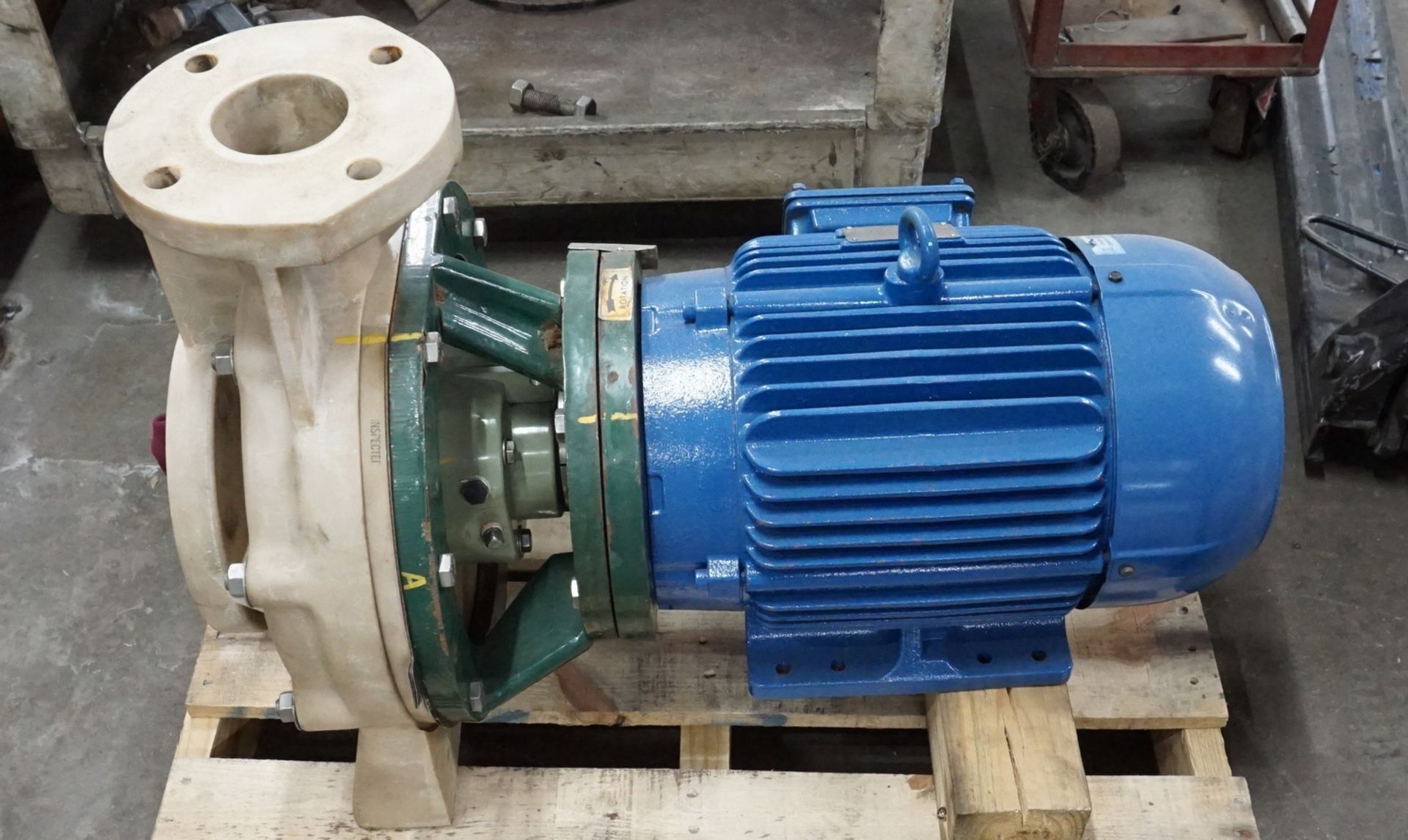 LOT - WEG 7.5HP MOTOR W/ CECO 1530-3X4X8 PUMP (575V/60HZ/3PH) & WEG 1HP MOTOR W/ CECO PUMP