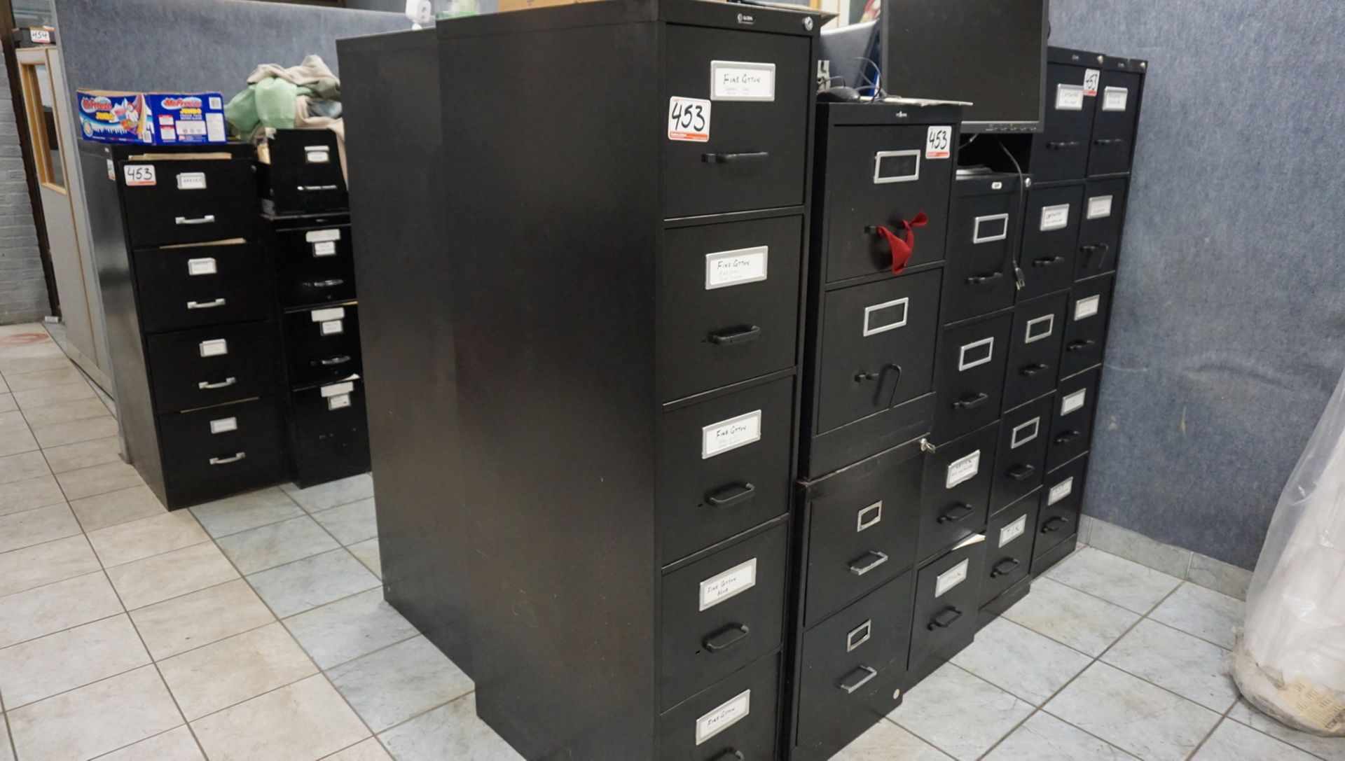 LOT - ASSTD BLACK LEGAL FILE CABINETS (29 UNITS)