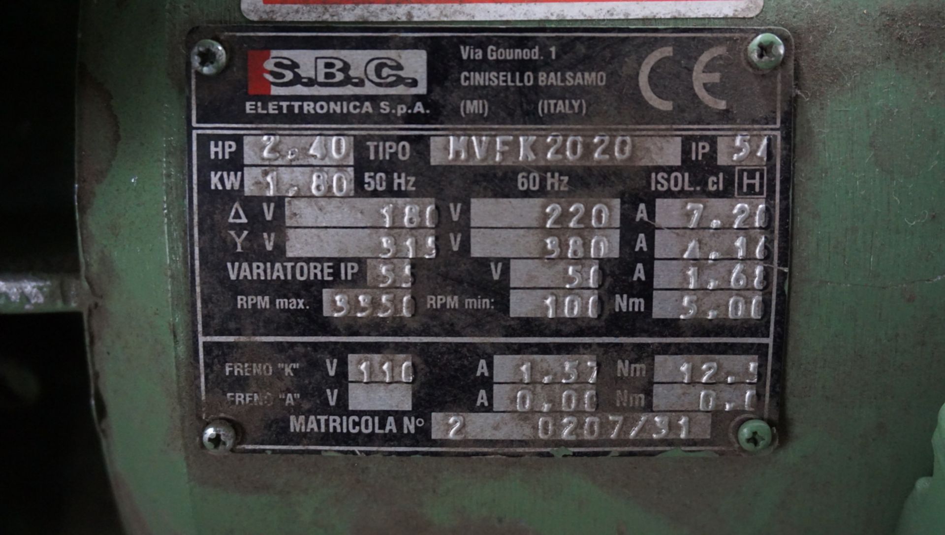 LOT - ASSTD SBC, GE, & LEESON 1.5 & 3HP MOTOS (200-230, 460, & 575V) - Image 2 of 5