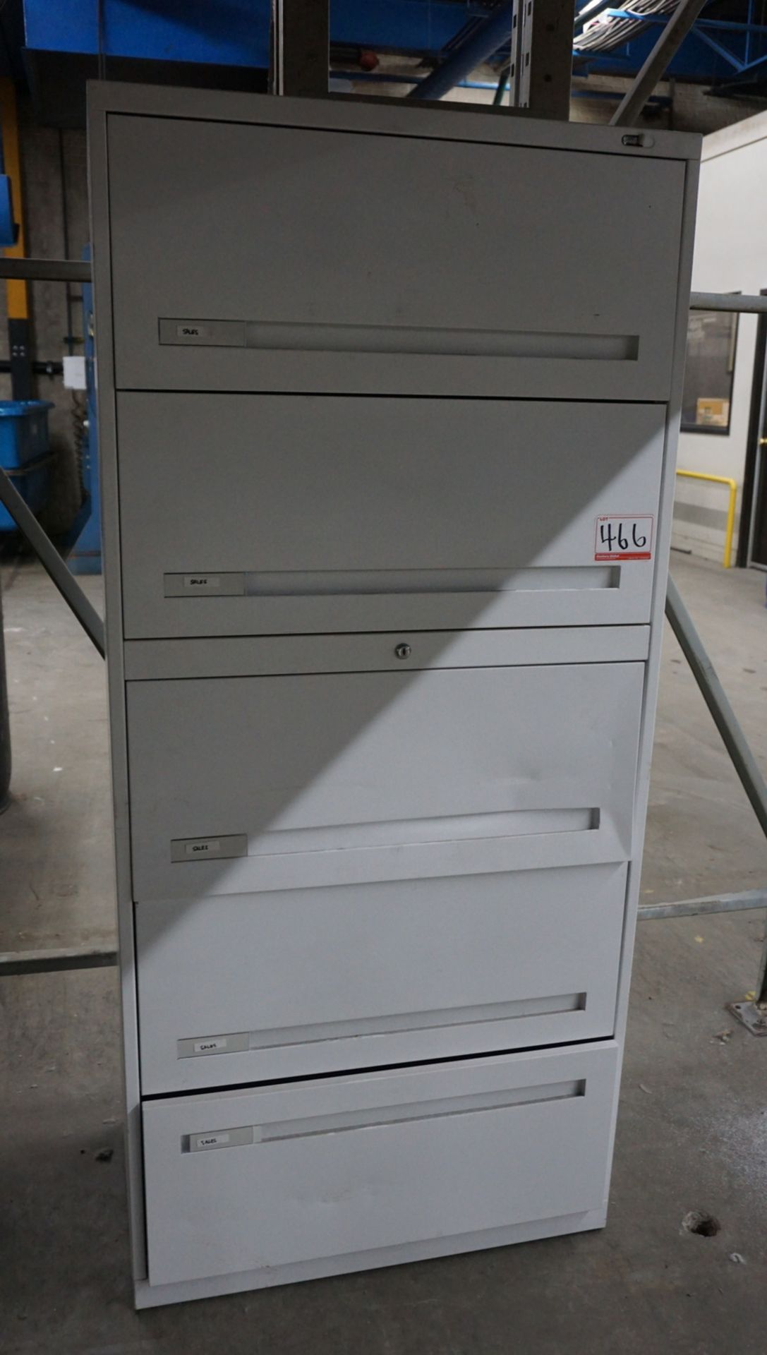 LOT - ASSTD WHITE 5 & 3-DRAWER LATERAL FILE CABINETS - Image 2 of 3