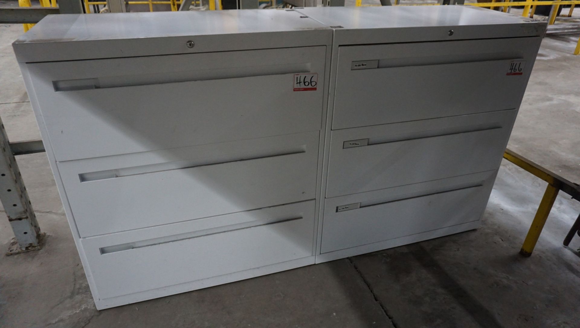 LOT - ASSTD WHITE 5 & 3-DRAWER LATERAL FILE CABINETS