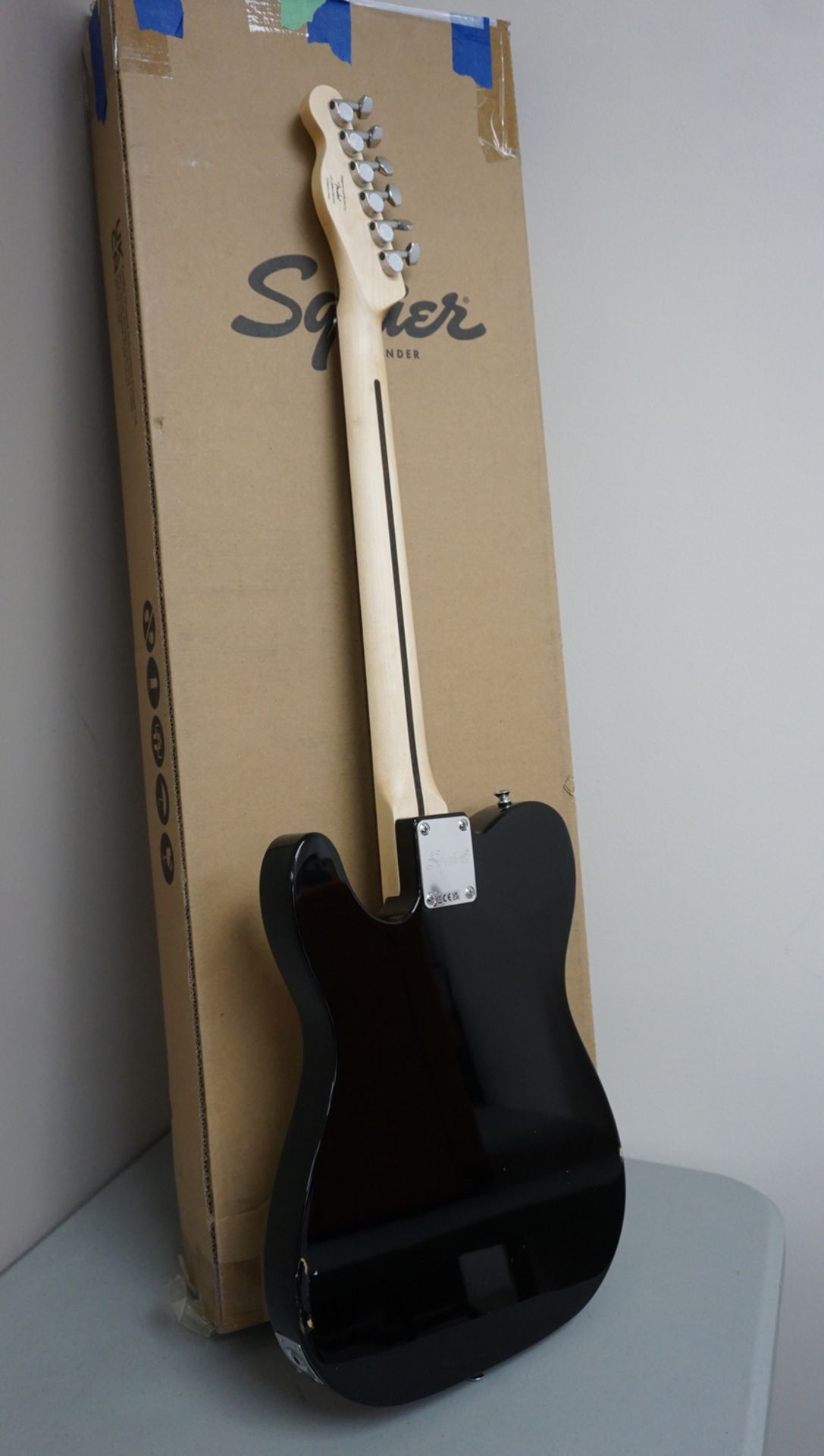 FENDER SQUIERTELECASTER ELETRIC GUITAR (CHIPS IN FINISH) W/ SOFT CASE - Image 3 of 5