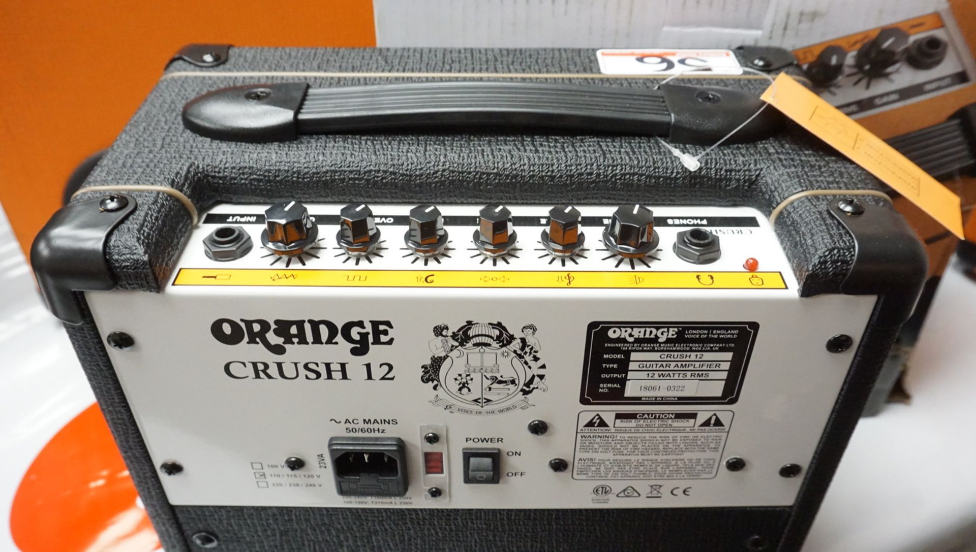 ORANGE CRUSH 12 COMBO BLACK GUITAR AMP - Image 2 of 2