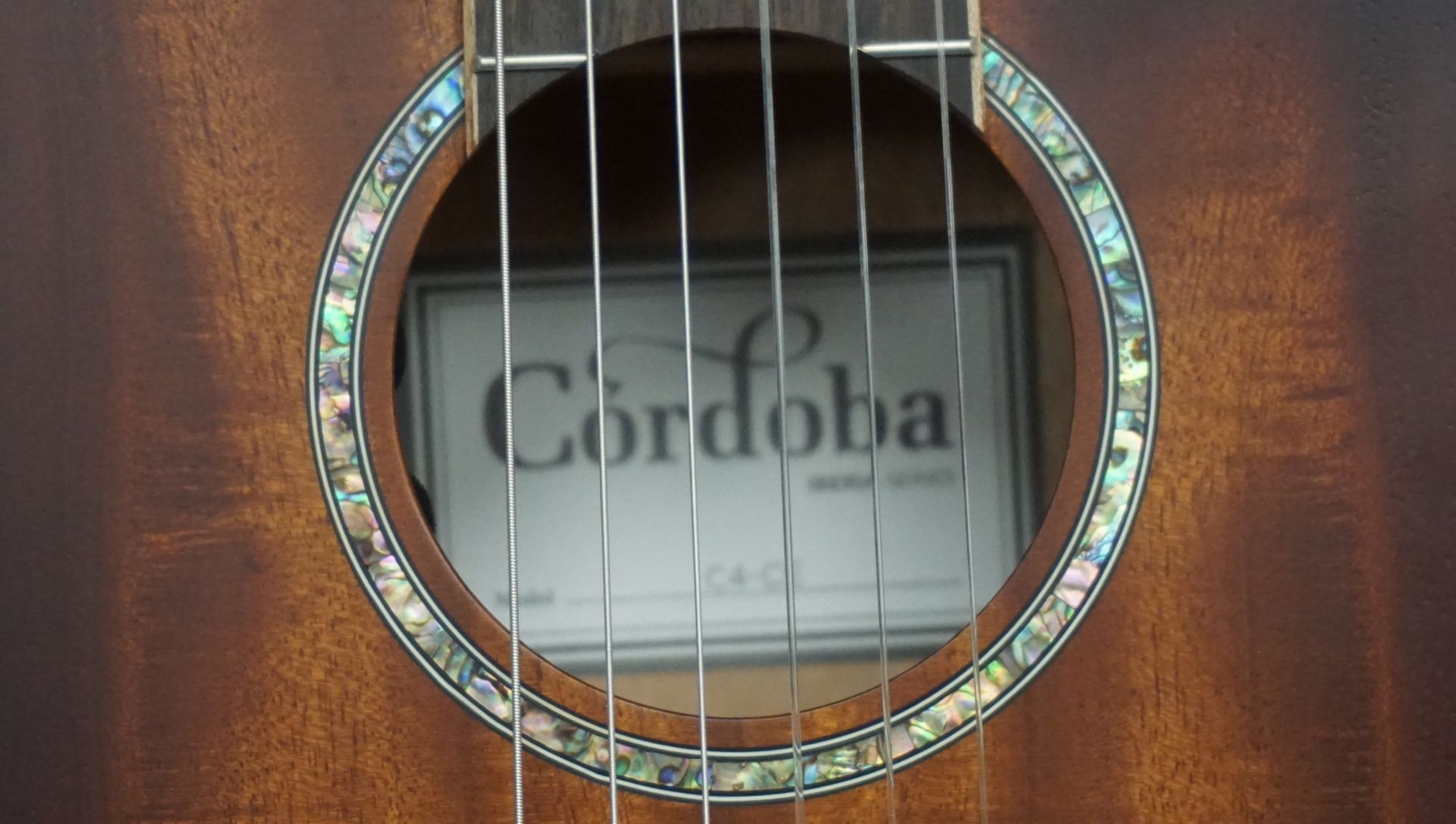 CORDOBA C4-CE ACOUSTIC ELECTRIC GUITAR W/ HARD CASE - Image 2 of 4